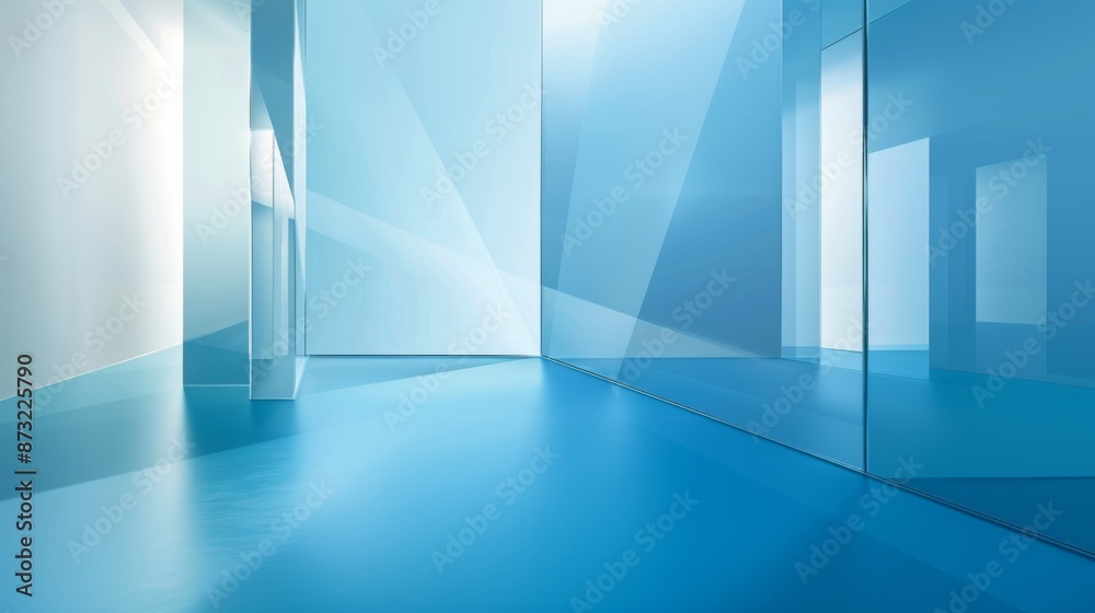 Sky Blue Hue Minimalistic Glass block space in a Modern Atmosphere, future smart office, business concept, Graphic Resources, Wallpapers, Brochure, Websites, banner design, Advertising, background Sky Blue Hue Minimalistic Glass block space in a Modern Atmosphere, future smart office, business concept, Graphic Resources, Wallpapers, Brochure, Websites, banner design, Advertising, background