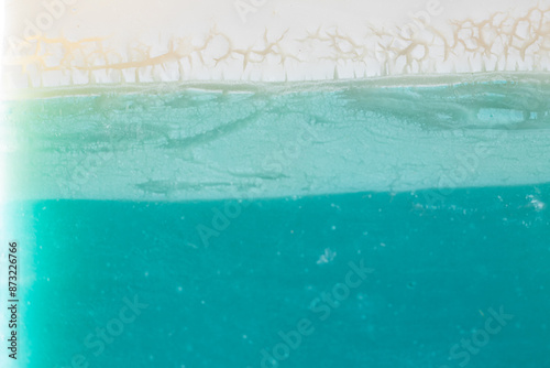 Abstract Blue and White Tex...