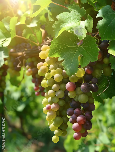 Wallpaper Mural Bunches of grapes in a vine Torontodigital.ca