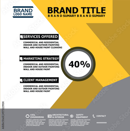 brand flayer vector design