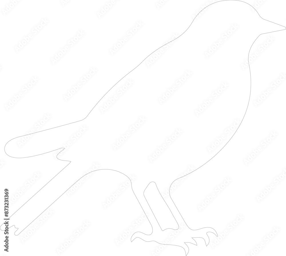blackbird outline blackbird outline
