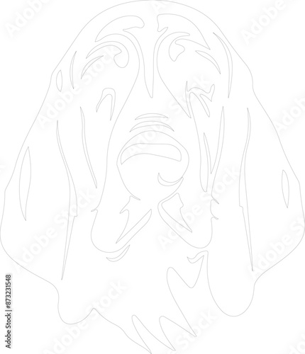 bloodhound outline