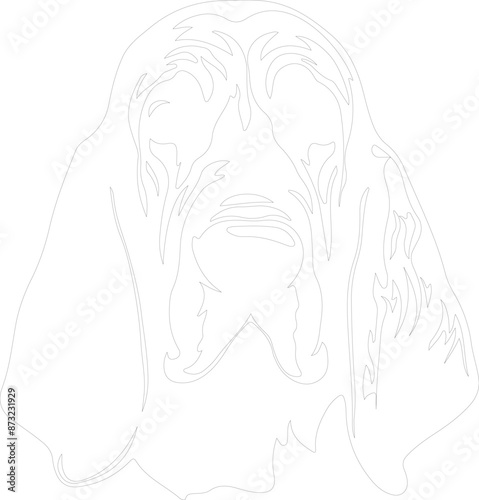 bloodhound outline
