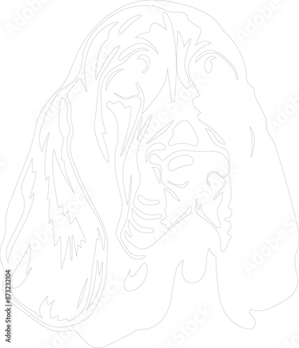 Bloodhound outline