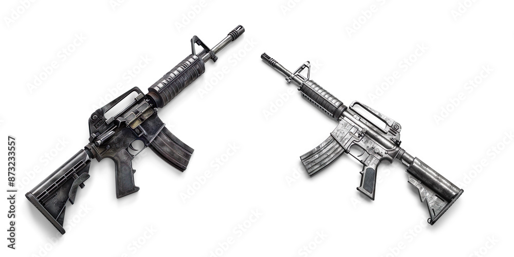 M16 Rifle Image on Transparent Background M16 Rifle Image on Transparent Background