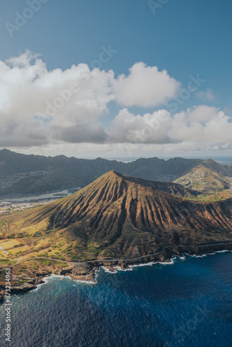 mountain view from helicopter