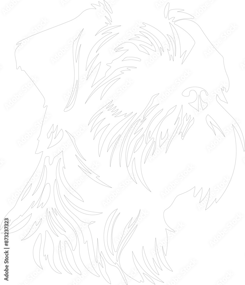 Brussels Griffon outline Brussels Griffon outline