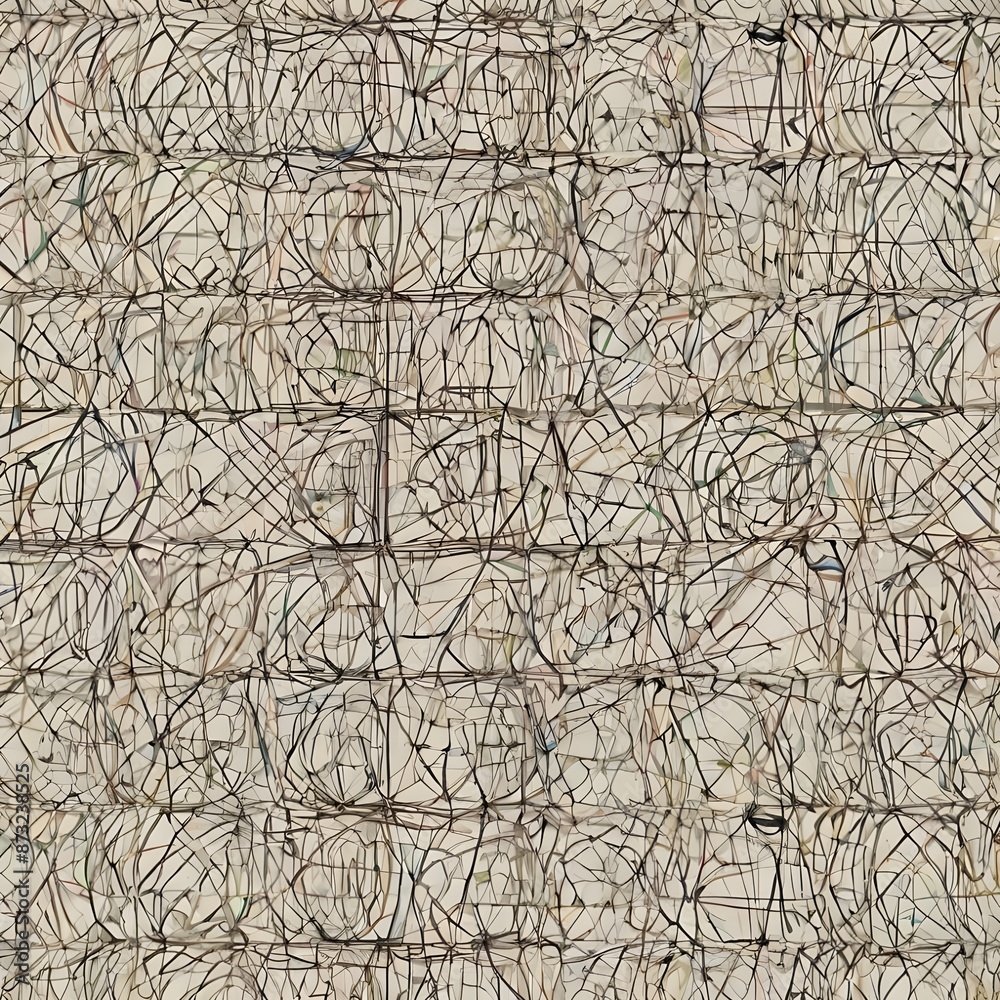Obraz premium minimalist repeating line pattern Gerenative AI