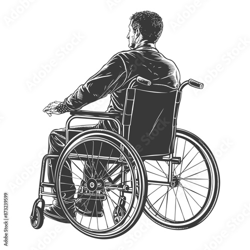 Loneliness of a Wheelchair-Bound Man