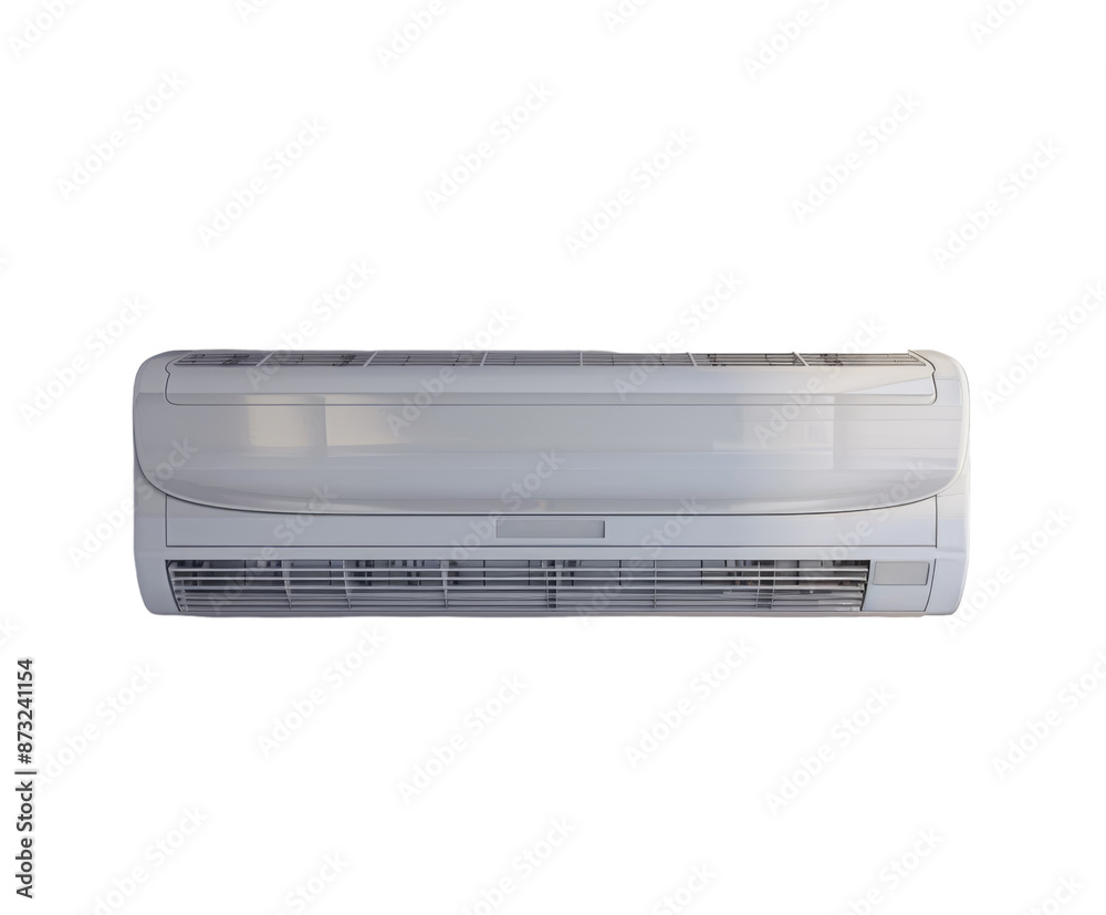 Modern air conditioner unit, isolated on white background. Modern air conditioner unit, isolated on white background.