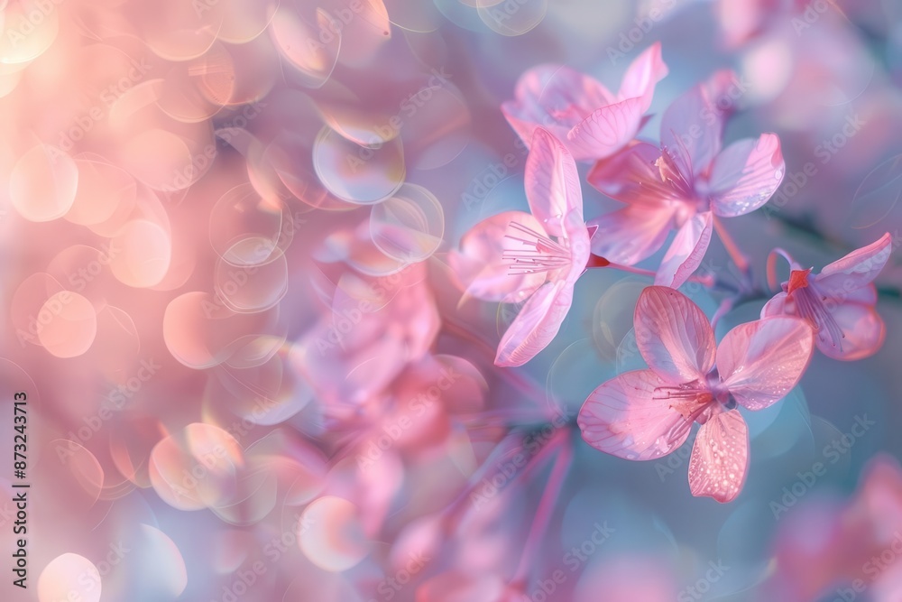 dreamy pink bokeh background soft focus floral shapes creating romantic and ethereal atmosphere dreamy pink bokeh background soft focus floral shapes creating romantic and ethereal atmosphere