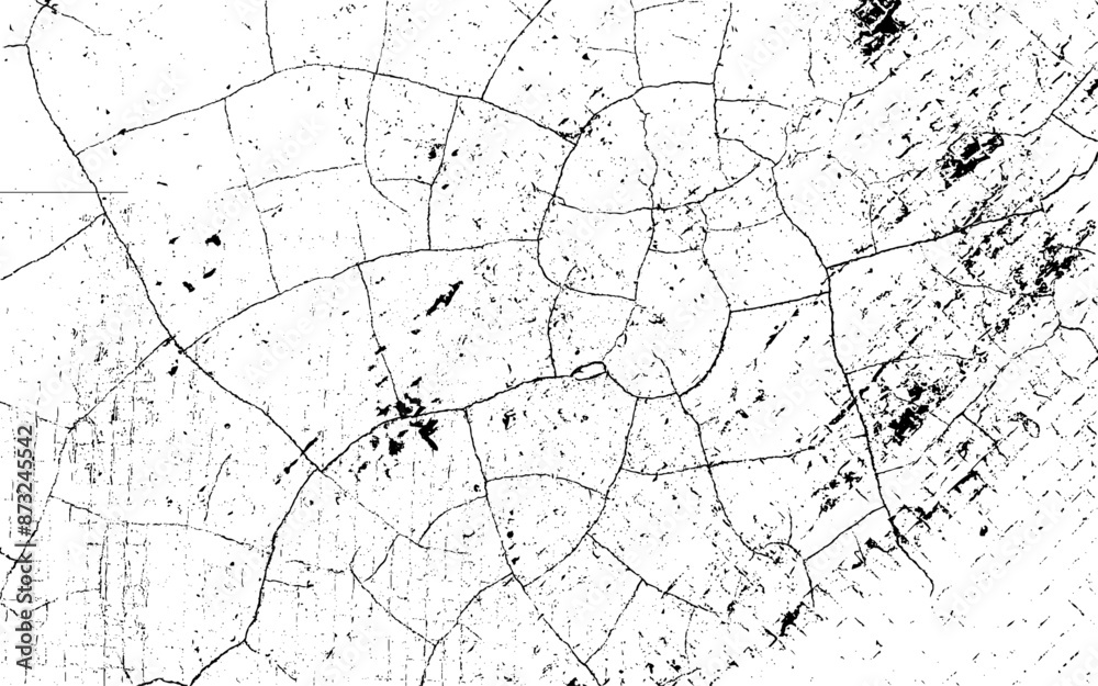 Grunge background vector traces of scratches. Cracked Wall Texture. Scratched, Dirt Print. Black and White Grunge Style. Noise Rough Design. Vector Illustration. Grunge background vector traces of scratches. Cracked Wall Texture. Scratched, Dirt Print. Black and White Grunge Style. Noise Rough Design. Vector Illustration.