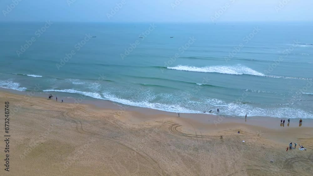 Rushikonda Beach Aerial View Visakhapatnam Rushikonda Beach Aerial View Visakhapatnam