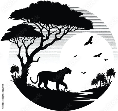 stylist tiger reserve silhouette 
