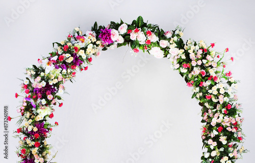 Charming floral arch for elegant celebrations