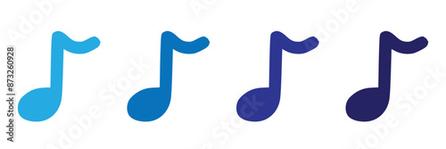 Music Icon. Audio sound media musical Design Elements From Music Staff .Note symbol for your web site design, logo, app, UI. Vector illustration, EPS10. Melody play music sign.