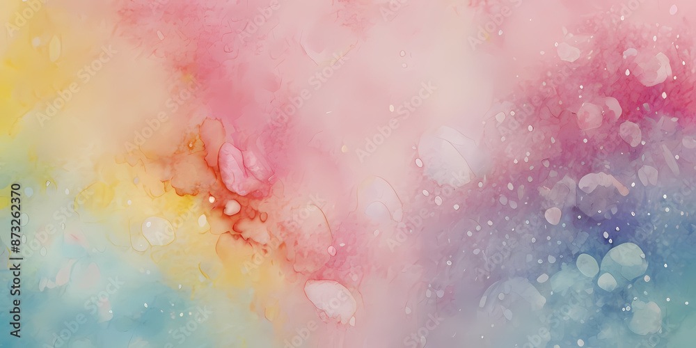 Fototapeta premium Watercolor Colorful splash Background Texture