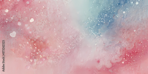 Dreamy Watercolor Background with Pastel Colors and Spar