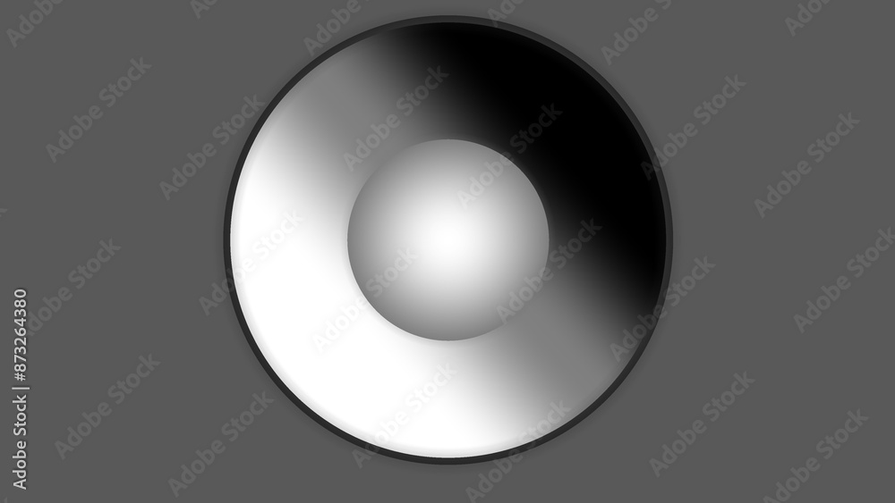 Kugel in schwarz weiß. Elegantes Design. Modern, minimalistisch Kugel in schwarz weiß. Elegantes Design. Modern, minimalistisch