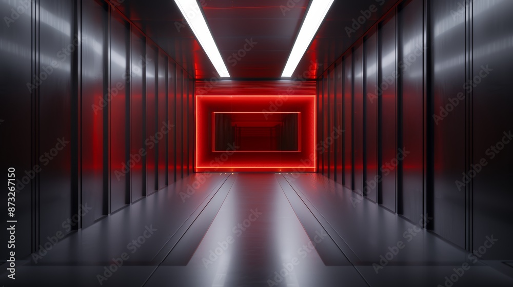 Shadowy passage leading to a high-tech lab, filled with cutting-edge devices, futuristic and mysterious Shadowy passage leading to a high-tech lab, filled with cutting-edge devices, futuristic and mysterious