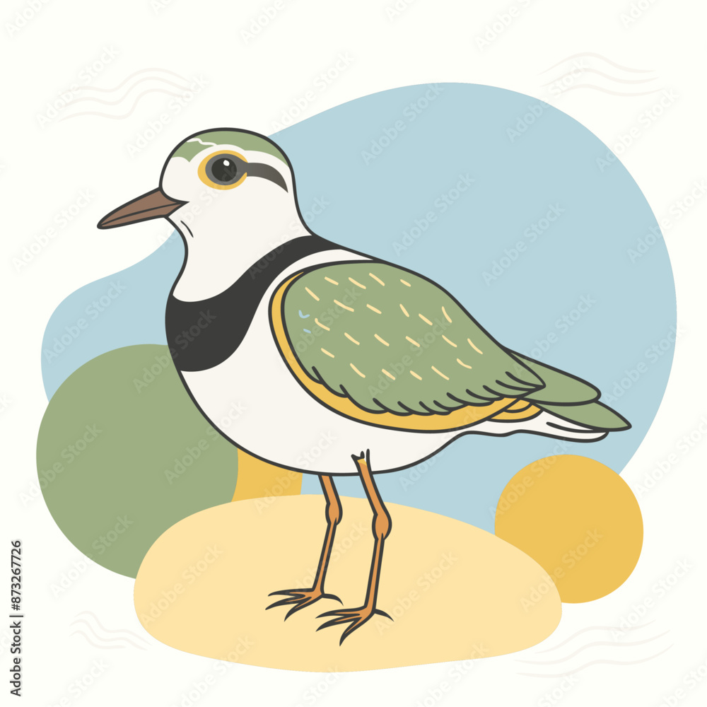 Obraz premium Cute Bird Cartoon Vector 