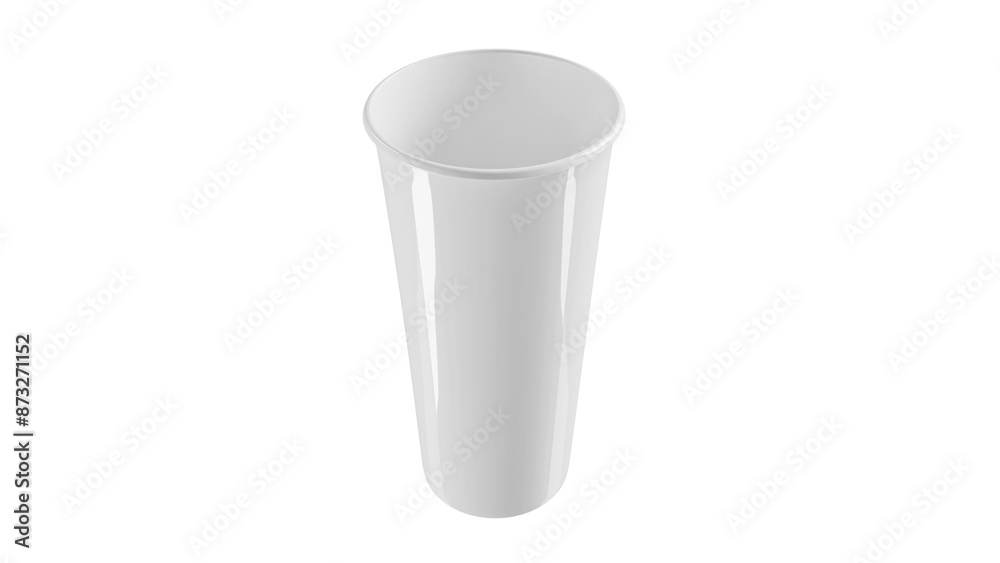 Tall Ceramic soda cup mockup, 3D render Tall Ceramic soda cup mockup, 3D render
