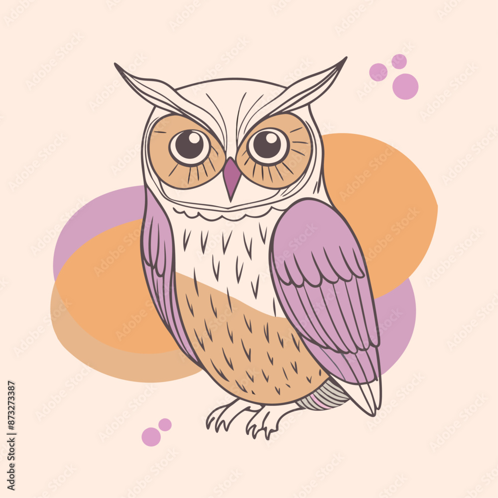Owl Vector Wild forest bird Owl Vector Wild forest bird