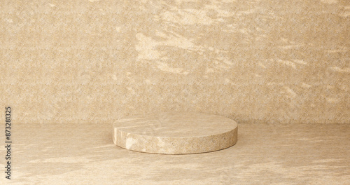 rock podium mockup design background