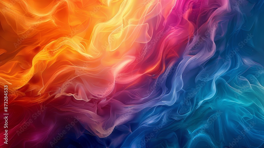Obraz premium Vivid abstract background with swirling colors. Perfect for design projects, web backgrounds, and creative artwork.