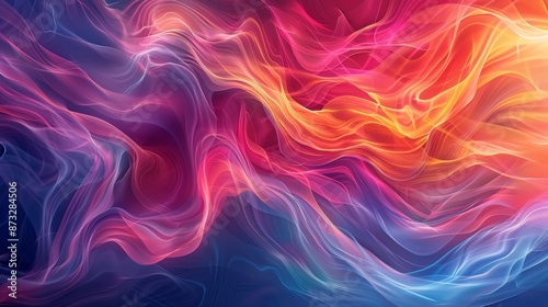 Wallpaper Mural Vibrant abstract background with swirls of colorful hues creating a dynamic and energetic visual effect, perfect for modern design projects. Torontodigital.ca