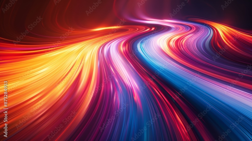 Vibrant, abstract light trails in motion, creating a stunning, colorful, and dynamic visual effect perfect for creative projects and designs. Vibrant, abstract light trails in motion, creating a stunning, colorful, and dynamic visual effect perfect for creative projects and designs.