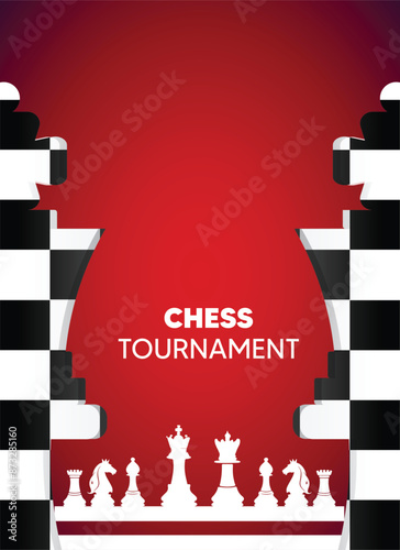 chess tournament vector illustration poster