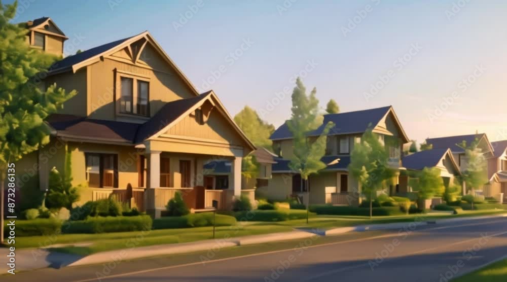 An exclusive HD view of suburban house in the village An exclusive HD view of suburban house in the village