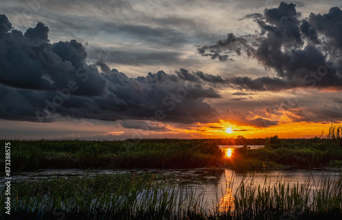 Photography Storm Clouds at Sunset