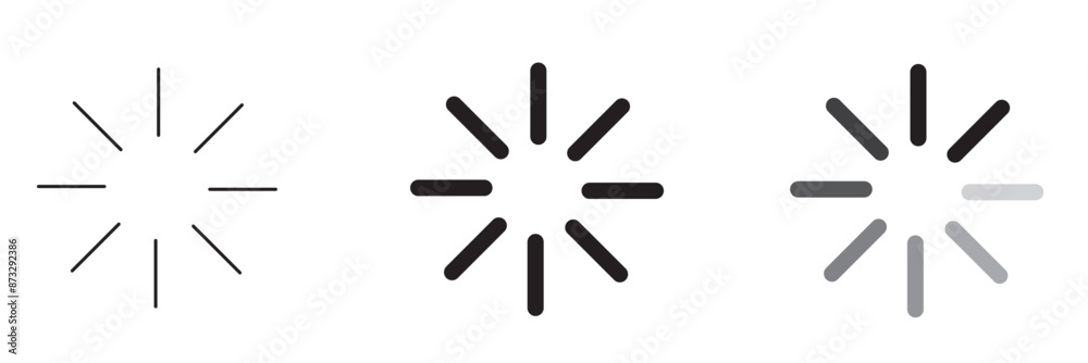 Loading icon set. Load circular. Loader buffer sign Loading icon set. Load circular. Loader buffer sign