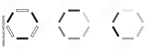 Loading icon set. Load circular. Loader buffer sign