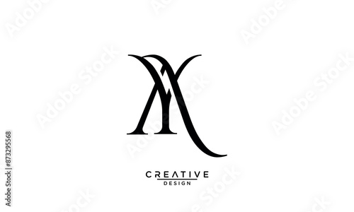 AY, YA, A, Y, Abstract Letters Logo Monogram
