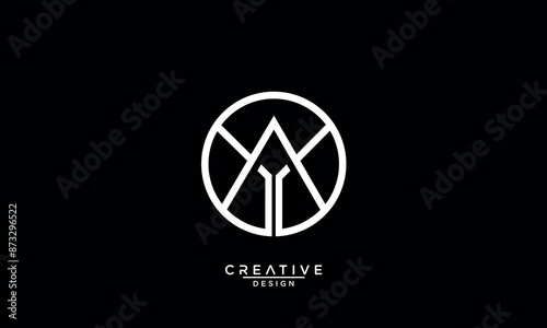 AY, YA, A, Y, Abstract Letters Logo Monogram