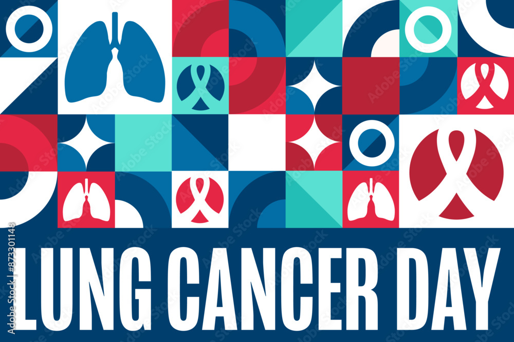 World Lung Cancer Day. August 1. Holiday concept. Template for background, banner, card, poster with text inscription. Vector EPS10 illustration. World Lung Cancer Day. August 1. Holiday concept. Template for background, banner, card, poster with text inscription. Vector EPS10 illustration.