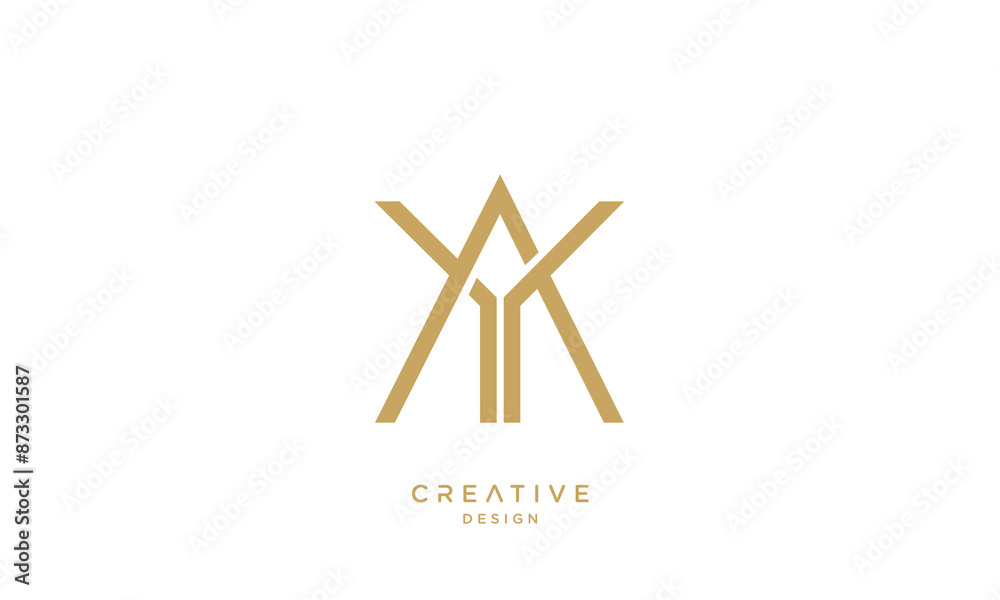 AY, YA, A, Y, Abstract Letters Logo Monogram AY, YA, A, Y, Abstract Letters Logo Monogram