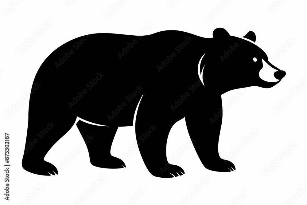 silhouette of a bear vector illustration, bear silhouette, bear vector art silhouette of a bear vector illustration, bear silhouette, bear vector art
