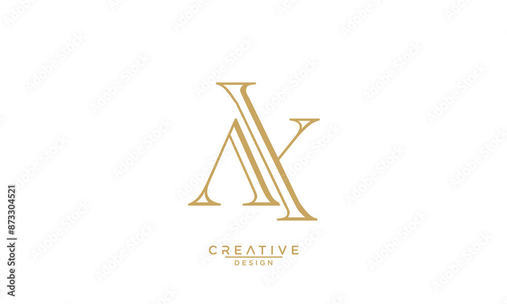 AY, YA, A, Y, Abstract Letters Logo Monogram AY, YA, A, Y, Abstract Letters Logo Monogram