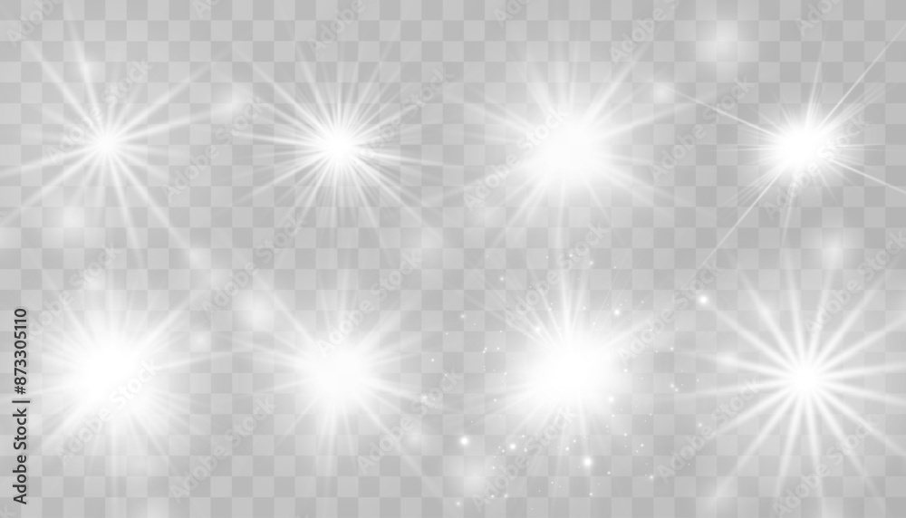 Glow light effect. Star burst with sparkles.Sun. Glow light effect. Star burst with sparkles.Sun.