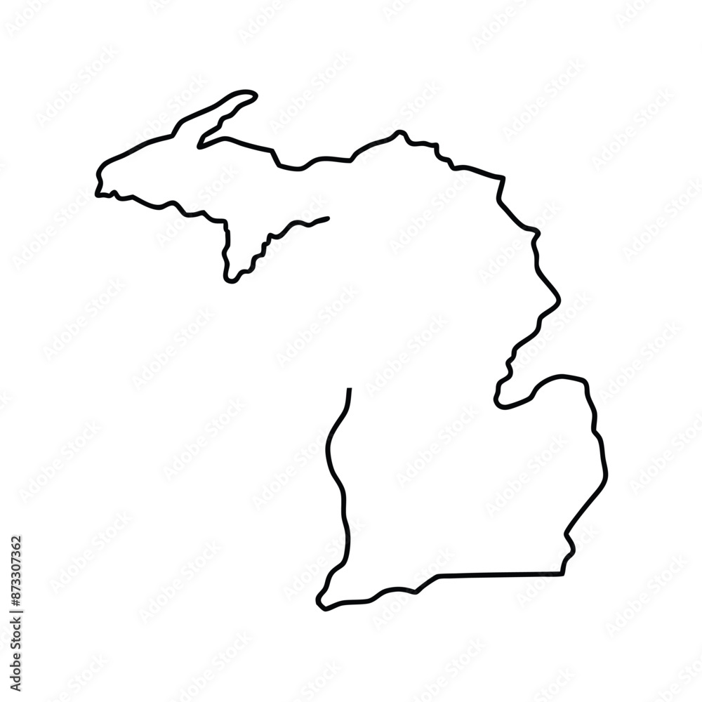 State outline. United states Coloring page State outline. United states Coloring page