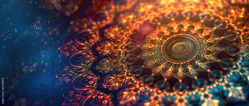 intricate islamic mandala pattern background with geometric shapes and arabic calligraphy perfect for ramadan decorations and islamic designs intricate islamic mandala pattern background with geometric shapes and arabic calligraphy perfect for ramadan decorations and islamic designs