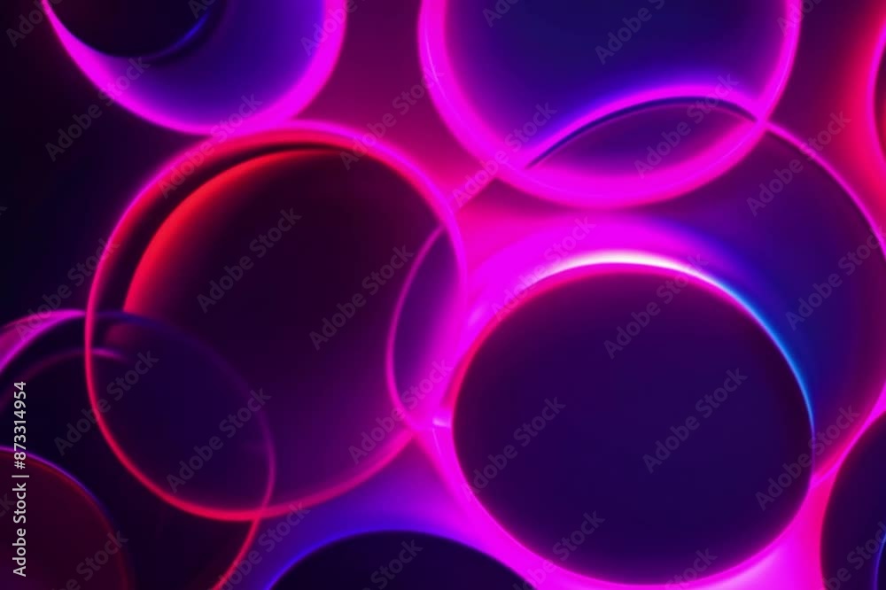 An exclusive HD view of abstract background with colorful neon circles An exclusive HD view of abstract background with colorful neon circles