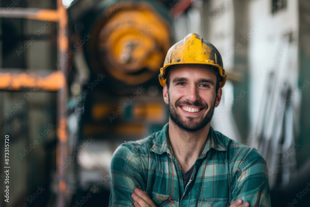 American handsome man smiling, engineer American handsome man smiling, engineer