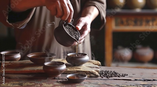 Brewing procedure and ritual of Shen Puer tea photo