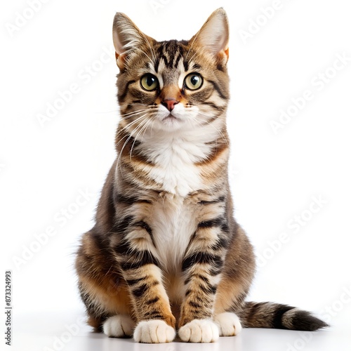 cat isolated on white