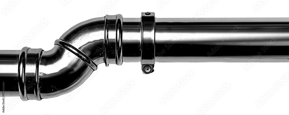 Downspouts - Direct water from gutters to the ground on transparent background Downspouts - Direct water from gutters to the ground on transparent background